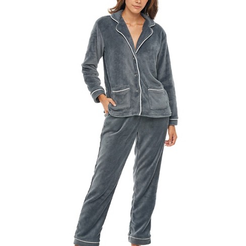 Adr Women's Plush, Oversized Fleece Pajamas Set, Joggers With