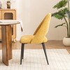 Set of 2 YOUNIKE Modern Armless Dining Chairs Upholstered Kitchen & Dining Room Chairs Vanity Side Chair 22.83"Wx22.05"Dx34.65"H - 4 of 4
