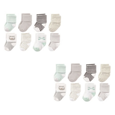 Luvable Friends Baby Unisex Newborn And Baby Socks Set, Safari, 0-3 Months  : Target