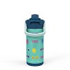 Zak Designs Antimicrobial 14oz Stainless Steel Double Wall Vacuum Beacon Bottle - 2 of 4
