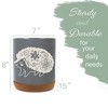 Elanze Designs Kitchen Utensil Holder With Non Slip Cork Base Large 8 Inch Ceramic Storage Crock Forest Animal Countertop Organizer Floral Hedgehog - 2 of 4
