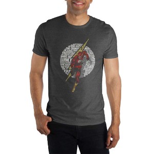 DC Comics The Crimson Comet Flash Men's Black Tee Shirt T-Shirt - 1 of 1