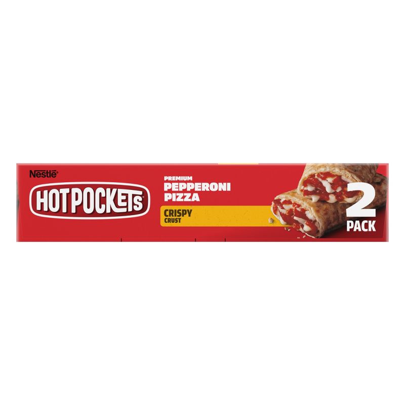 Hot Pockets Frozen Crispy Crust Premium Pepperoni Pizza - 9oz/2ct, 4 of 8
