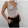 Women's Cowl Neck Slinky Tank - NIA - 2 of 4