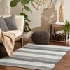 Design Imports Gray Color Block Cotton Chindi Rug 4X6Ft - 2 of 4