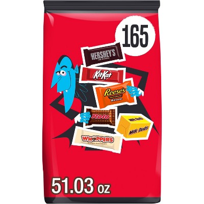 HERSHEY'S Chocolate Assorted Halloween Candy Miniatures - 51.03oz/165pc