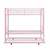 Sapphtopaz Metal Bunk Bed with 2 Side Ladders & Guardrail,Convertible Bunk Beds Frame with Under Bed Storage for Bedroom - 4 of 4