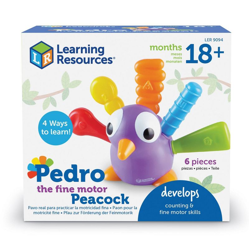 Learning Resources Pedro the Fine Motor Peacock, 5 of 10