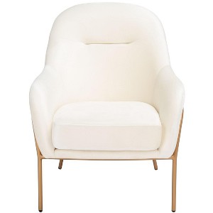 Eleazer Velvet Accent Chair  - Safavieh - 1 of 4