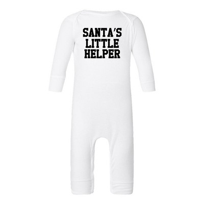 The Juniper Shop Santa's Little Helper Words Baby Romper
