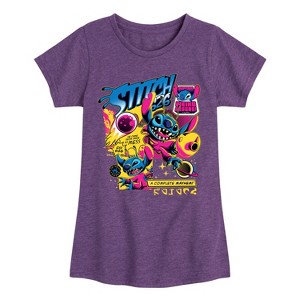 Girls' - Disney - Lilo & Stitch Fitted Short Sleeve Graphic T-Shirt - 1 of 4