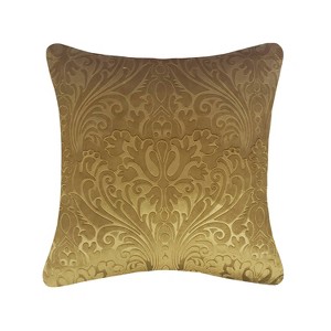 20"x20" Oversize Embossed Panne Velvet Square Throw Pillow - Edie@Home - 1 of 4