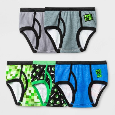 Photo 1 of 2 packs
Boys' Minecraft 5pk Briefs Underwear - size 8