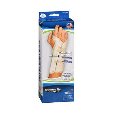 Sport Aid Deluxe Wrist Brace Left Large