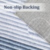 Modern Abstract Area Rug Machine Washable Rug for Living Room, Non-Slip Non Shedding Gradient Soft Carpet, Low Pile Indoor Foldable Printed Rug - 3 of 4