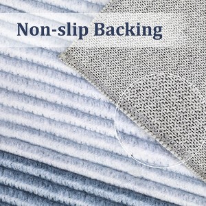 Modern Abstract Area Rug Machine Washable Rug for Living Room, Non-Slip Non Shedding Gradient Soft Carpet, Low Pile Indoor Foldable Printed Rug - 1 of 4