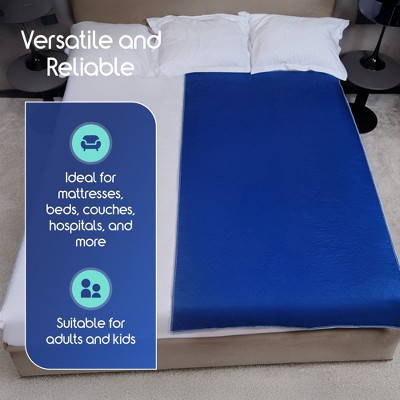 Dark Navy Extra-Long Waterproof Quilted Bed Pad