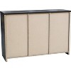 Kings Brand Furniture - Sideboard Buffet Storage Cabinet for Kitchen Dining Room Entryway, Oak Chocolate - 3 of 4