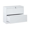 NicBex Modern File Cabinet with Lock, Lateral  Metal Filing Cabinets with Drawers and Anti-Tilt Design,Office Cabinet for Home, Office,Black/White - 4 of 4