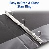 Avery Durable View 3 Ring Binders, 1 Inch Slant Rings, 250-Sheet Capacity, DuraHinge, 1.4 Inch Wide Spine, Customizable Clear Covers and Spine, - 3 of 4