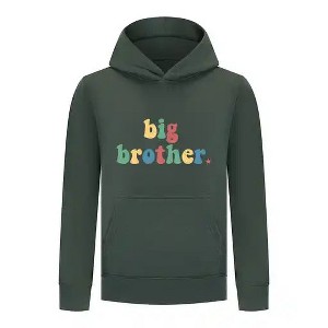 Everyday Kids Big Brother Boys Pullover Hoodie – Colorful Sibling Sweatshirt - 1 of 4
