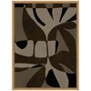 Kate and Laurel Contour 2 Framed Canvas Wall Art by Shatha Al Dafai 18 x 24 Sylvie Natural, Modern, Abstract Art for Wall Decor, Living Room, Bedroom - 2 of 4