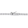 EVERLY JEWELRY | Sterling Silver 18 CT TGW Green Cubic Zirconia Heart Center & Created White Sapphire Necklace, 15-inch - 4 of 4