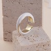 SOHI Women's Chalk White The Candy Finger Ring - 2 of 4
