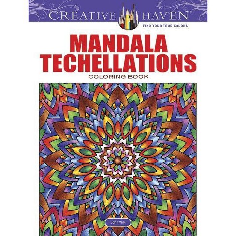 creative haven mandala techellations coloring book  creative haven  coloring booksjohn wik paperback