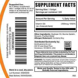 BulkSupplements Vitamin D3 Softgels - 1 of 4
