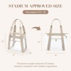 Clear Tote Bag for Women Clear Bag for Stadium Events with Zipper for Sports Events, Concerts, Work, Beach - 4 of 4