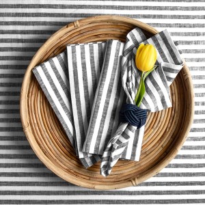 Solino Home Stripe Linen Dinner Napkins | Amalfi Stripe - 1 of 4