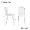 NicBex  Set of 4 Modern Dining Chairs with Cushion Seat and Sturdy Metal Legs,PU Dinner Chairs for Kitchen,Living Room - 4 of 4