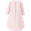 Hudson Baby Infant Girl Premium Quilted Long Sleeve Sleeping Bag and Wearable Blanket, Pink Safari, 12-18 Months - 3 of 3