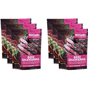 Wild Garden Marinade Beef Shawarma - Case of 6 - 6 oz - 1 of 2