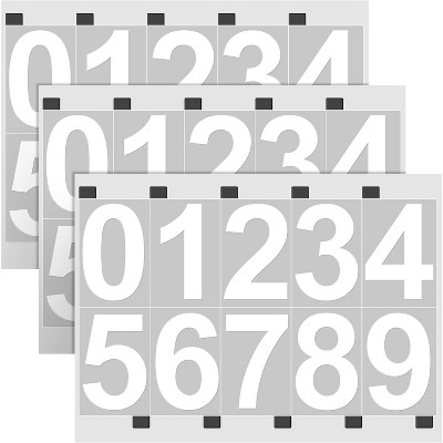 SereneLife Reflective Mailbox Numbers Sticker - Self-Adhesive Vinyl Decal for Easy Application (Set of 3)
