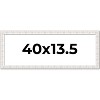 PosterPalooza | Panoramic Sculpted White Picture Frame - UV Acrylic, Foam Board Backing, Hanging Hardware - 2 of 4