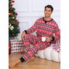 INSPIRE CHIC Women's Christmas Family Matching Pajama Set Long Sleeve Elk Snow Xmas Party Couples Sleepwear Lounge Set - 4 of 4