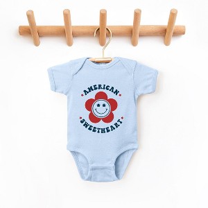 The Juniper Shop American Sweetheart Flower Baby Bodysuit - 1 of 2