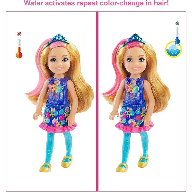 Barbie - Chelsea Color Reveal ! Color Changing Kids - Beach Go'er Doll with 6 Surprise Accessories , 4 of 9