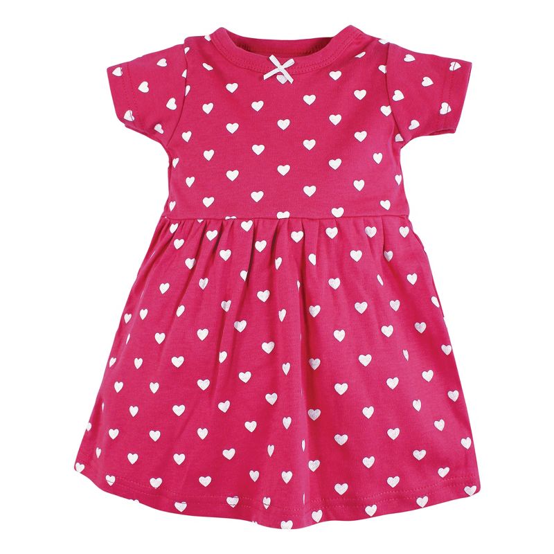 Hudson Baby Infant and Toddler Girl Cotton Dresses, Be Mine Valentine, 4 of 5