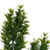 Vickerman 22" Artificial UV Coated Bush with Mini Purple Flowers and Boxwood Greenery. - 3 of 4