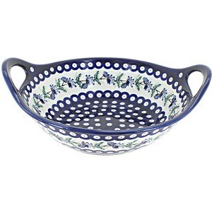 Blue Rose Polish Pottery 1814 Zaklady Medium Bowl with Handles - 1 of 1