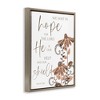 Stupell Industries He Is Our Help & Shield Black Framed Floater Canvas Wall Art - 3 of 4