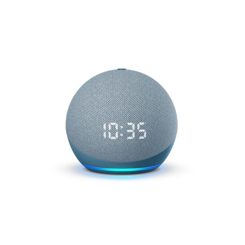 Amazon Echo Dot (4th Gen) - Smart Speaker with Clock and Alexa - Twilight Blue, 1 of 10