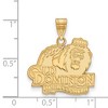 Black Bow Jewelry 10k Yellow Gold Old Dominion Monarchs NCAA Large Pendant - 2 of 3