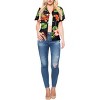 LA LEELA Hawaiian Shirts Womens Casual Summer Beach Party Blouse Shirt Tropical Colorful Short Sleeve Vacation Tops Dress Shirts Dresses - 3 of 4