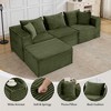 Modular Sectional Sofa,Modern Cloud Sectional Couch with Deep Seat, Boneless Couch with Chaise for Living Room Apartments Bedroom - 4 of 4