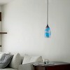 Dewdrop 4.7" Mini Glass Pendant Light, Brown White Marble Glass, Vintage Hanging Ceiling Lamp - 4 of 4