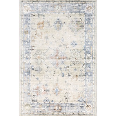 nuLOOM Alayah SpinClean Machine Washable Stain-Resistant Area Rug